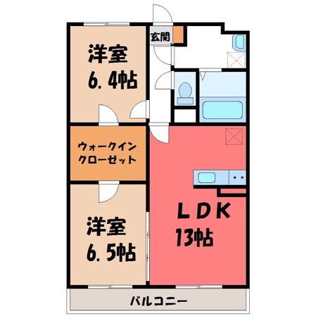 駅東公園前駅 徒歩3分 3階の物件間取画像